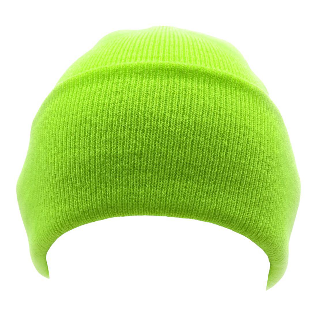 Beanies Caps Toboggan Cuffed Soft Knit in Bulk Multi-Color Plain Blank Wholesale Lot