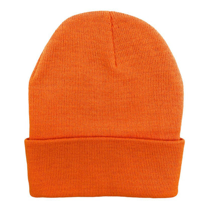 Beanies Caps Toboggan Cuffed Soft Knit in Bulk Multi-Color Plain Blank Wholesale Lot