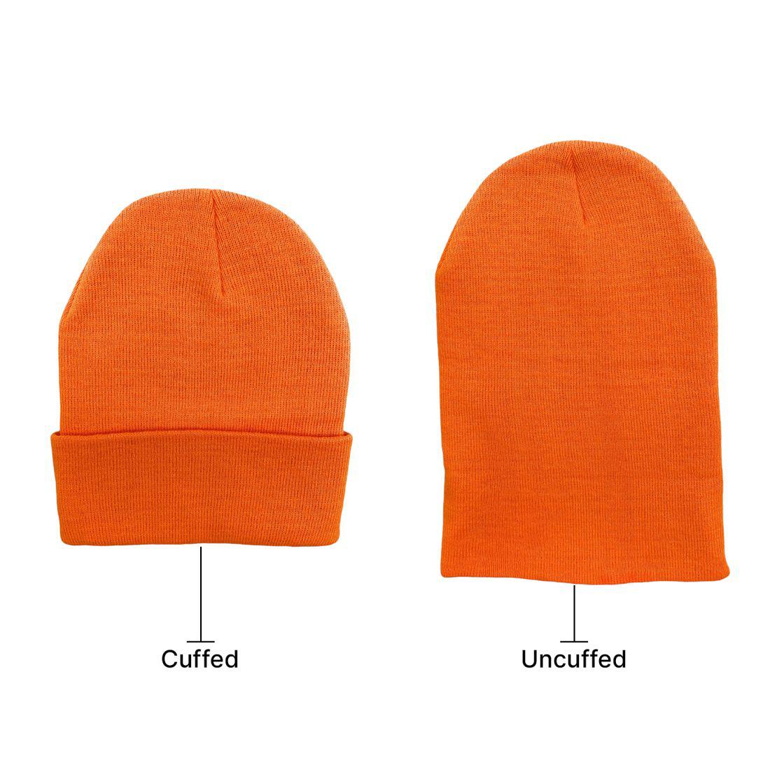 Beanies Caps Toboggan Cuffed Soft Knit in Bulk Multi-Color Plain Blank Wholesale Lot