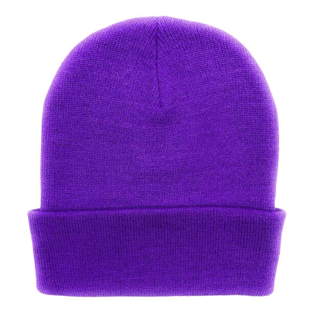 Beanies Caps Toboggan Cuffed Soft Knit in Bulk Multi-Color Plain Blank Wholesale Lot