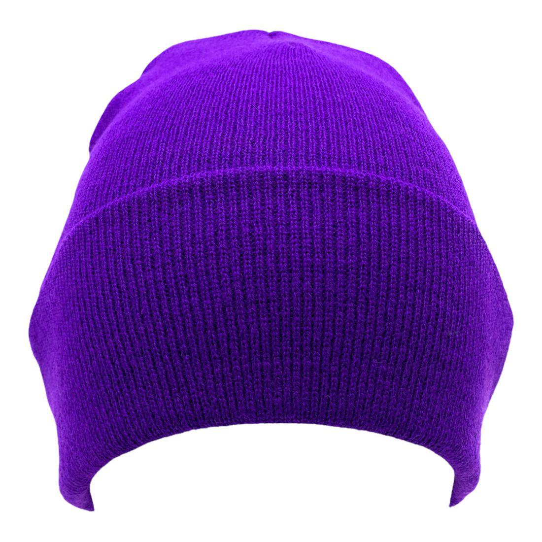 Beanies Caps Toboggan Cuffed Soft Knit in Bulk Multi-Color Plain Blank Wholesale Lot