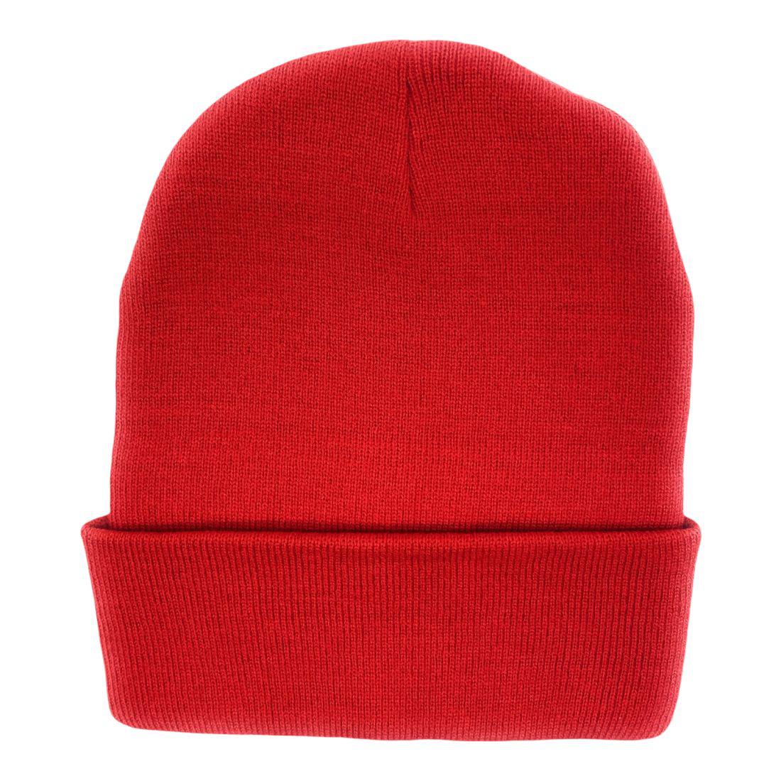 Beanies Caps Toboggan Cuffed Soft Knit in Bulk Multi-Color Plain Blank Wholesale Lot