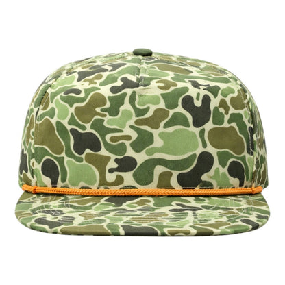 Blank Rope Hats Camo 5-Panel Snapback