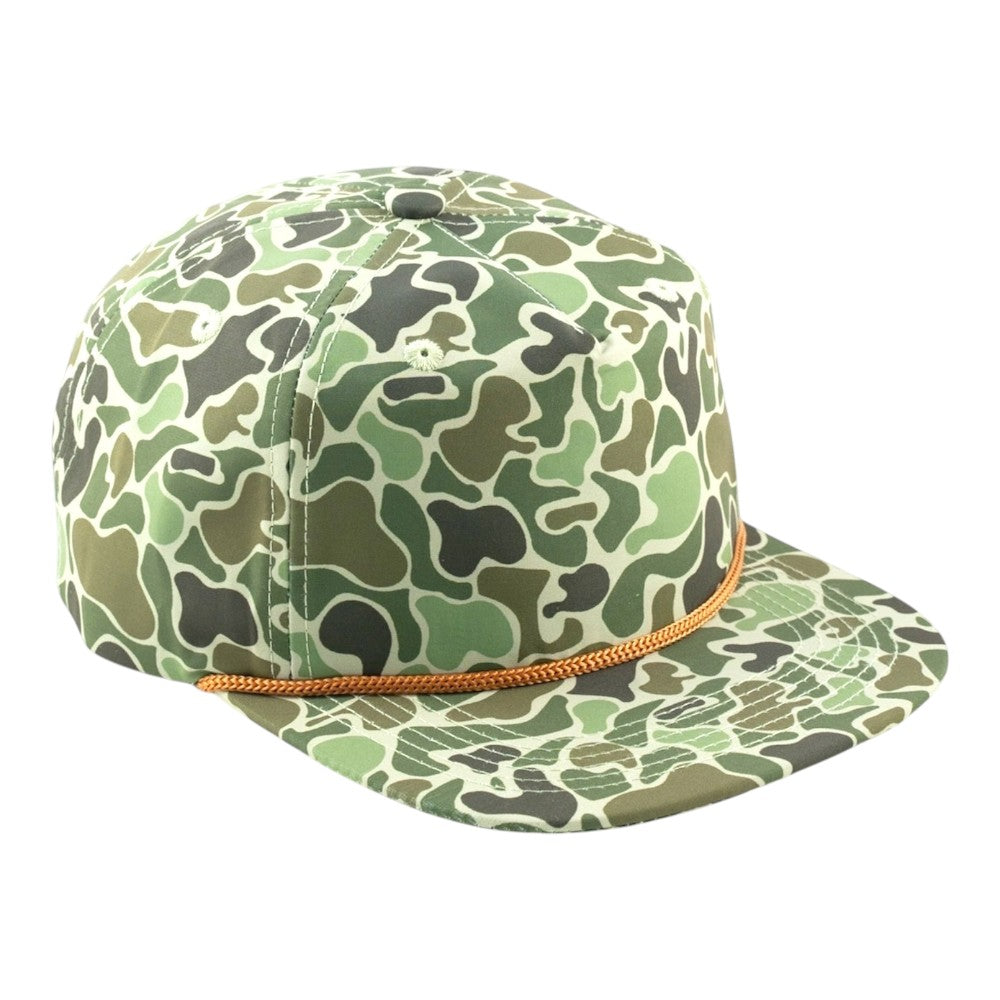 Blank Rope Hats Camo 5-Panel Snapback