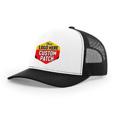 Custom Patch Richardson 112 Trucker Cap Alternate Hats Alternate Colors White Front