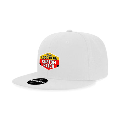 Custom Patch Decky 6020 High Profile 6 Panel Snapback, Flat Bill Hat