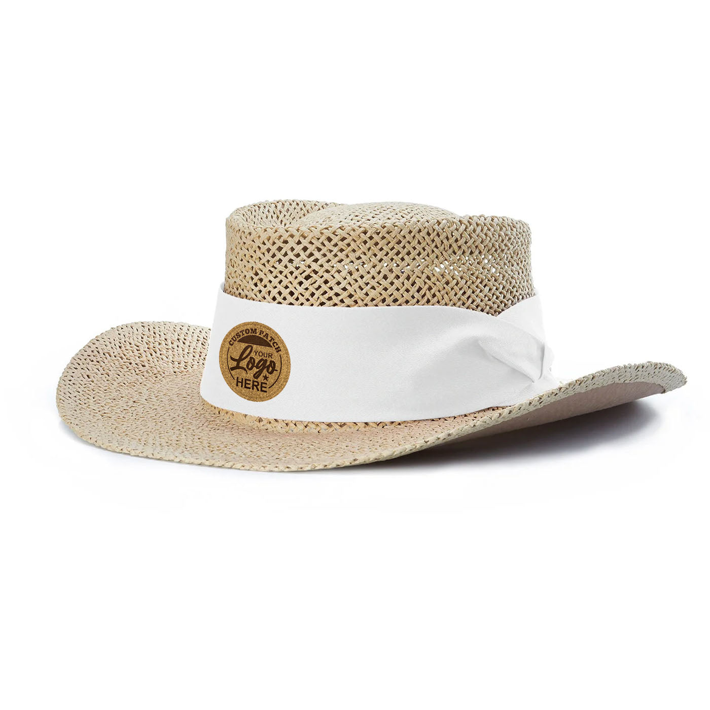 Custom Patch Richardson 824 Classic Gambler Hat, Straw Hat