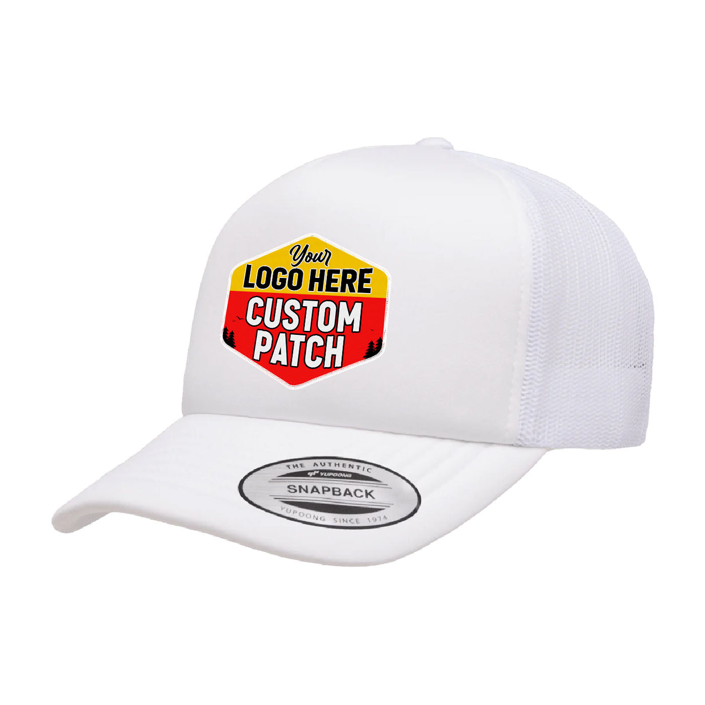 Custom Patch Yupoong 6320 Curved Trucker Foam Hat