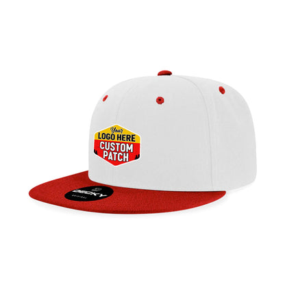 Custom Patch Decky 6020 High Profile 6 Panel Snapback, Flat Bill Hat