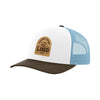 White/Columbia Blue/Brown