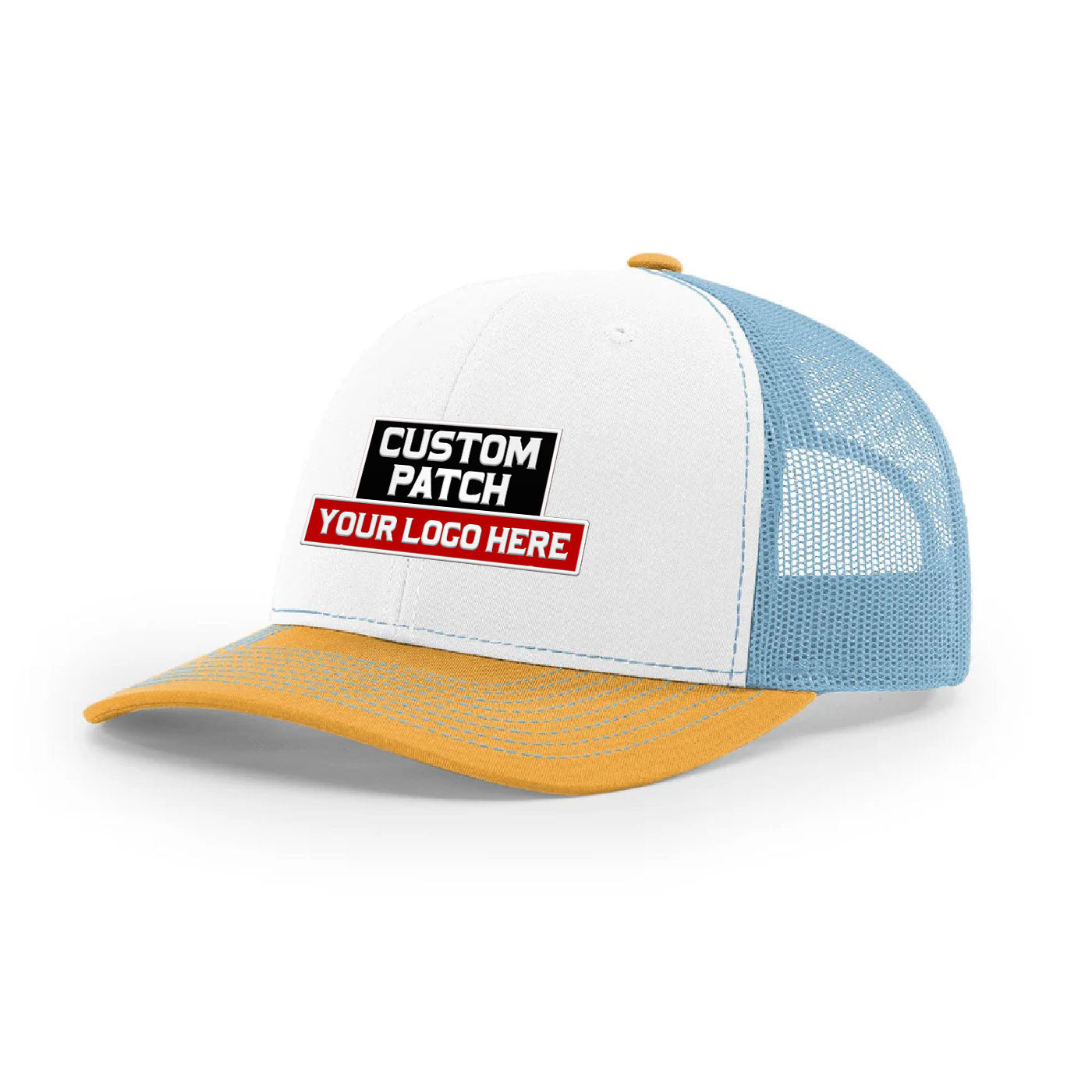 Custom Patch Richardson 112 Trucker Cap Tri Color Hats Three Colors