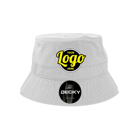 Custom Embroidered Decky 961 - Relaxed Polo Bucket Hat