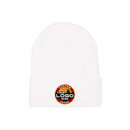 Custom Patch Yupoong 1501KC Long Beanie with Cuff, Knit Cap, YP Classics