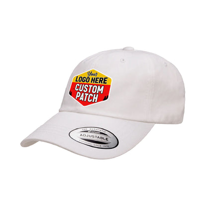 Custom Patch Yupoong 6245CM Dad Hat, Low Profile Cotton Twill Cap, YP Classics