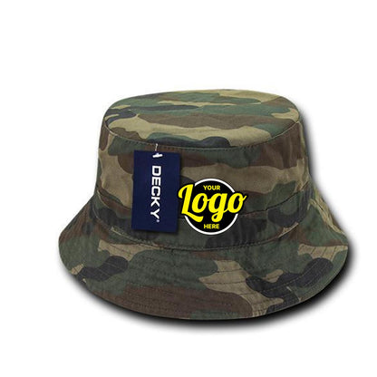 Custom Embroidered Decky 961 - Relaxed Polo Bucket Hat