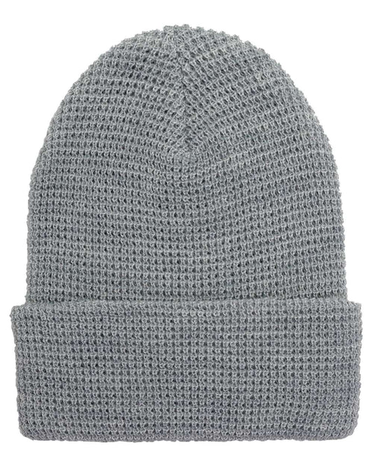 YP Classics 2501KC Waffle Cuffed Beanie - Star Hats & Embroidery