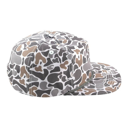 Blank Rope Hats Camo 5-Panel Snapback