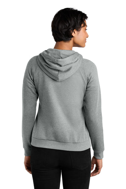 AlumGryHtr Allmade Women's Organic CVC Fleece Full-Zip Hoodie AL5003