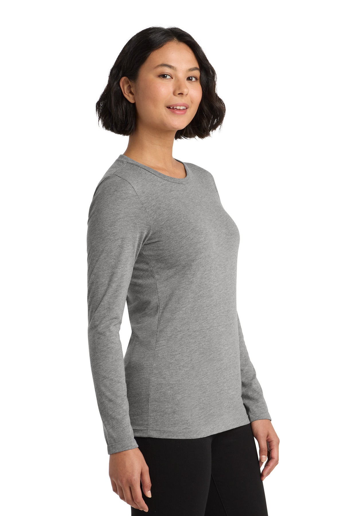 Aluminum Grey Allmade Women's Tri-Blend Long Sleeve Tee AL6008