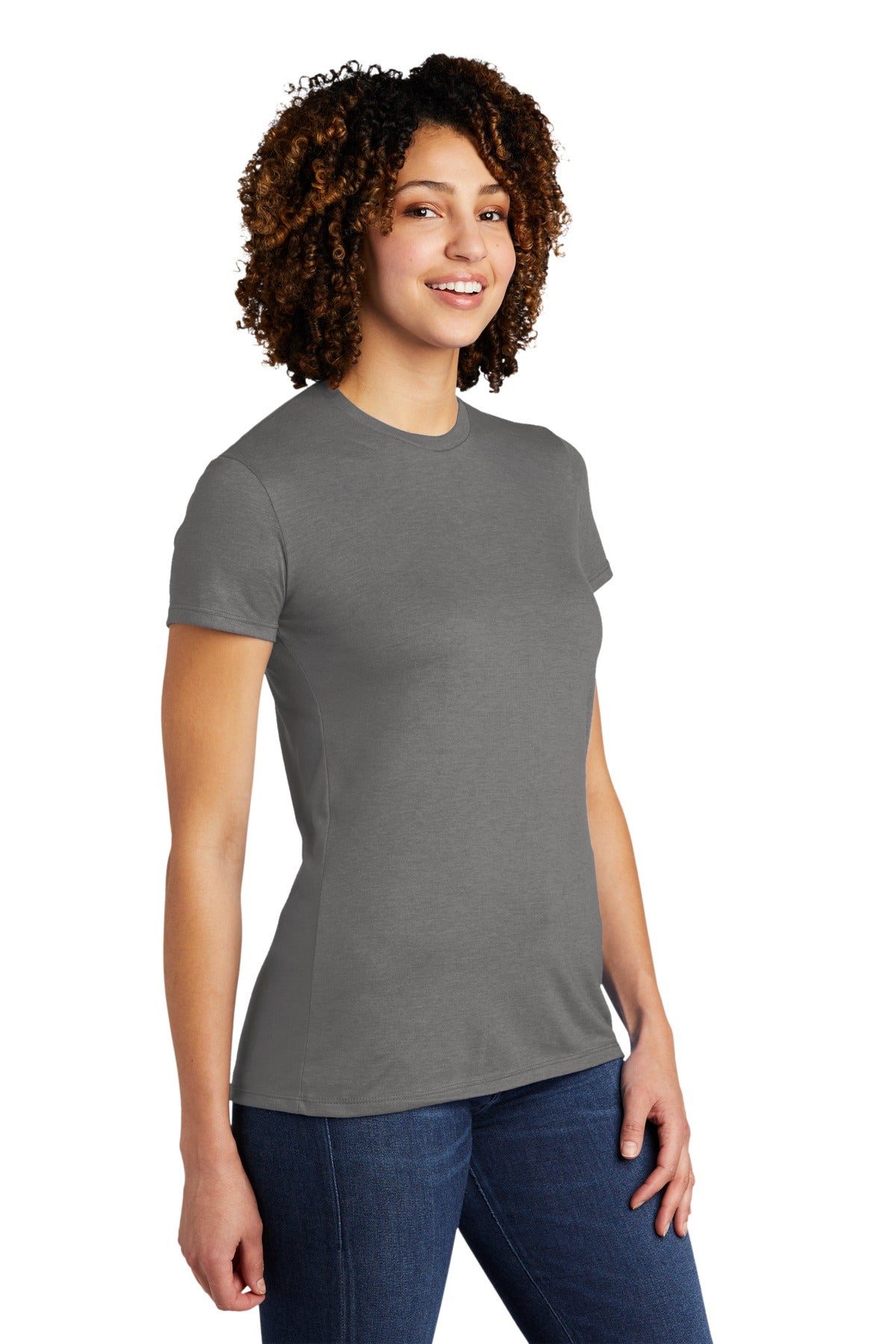 Aluminum Grey Allmade Women's Tri-Blend Tee AL2008