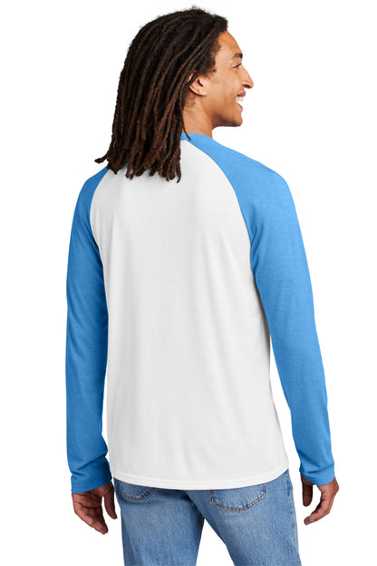 AzrB/BtWht Allmade Unisex Tri-Blend Long Sleeve Colorblock Raglan AL6009