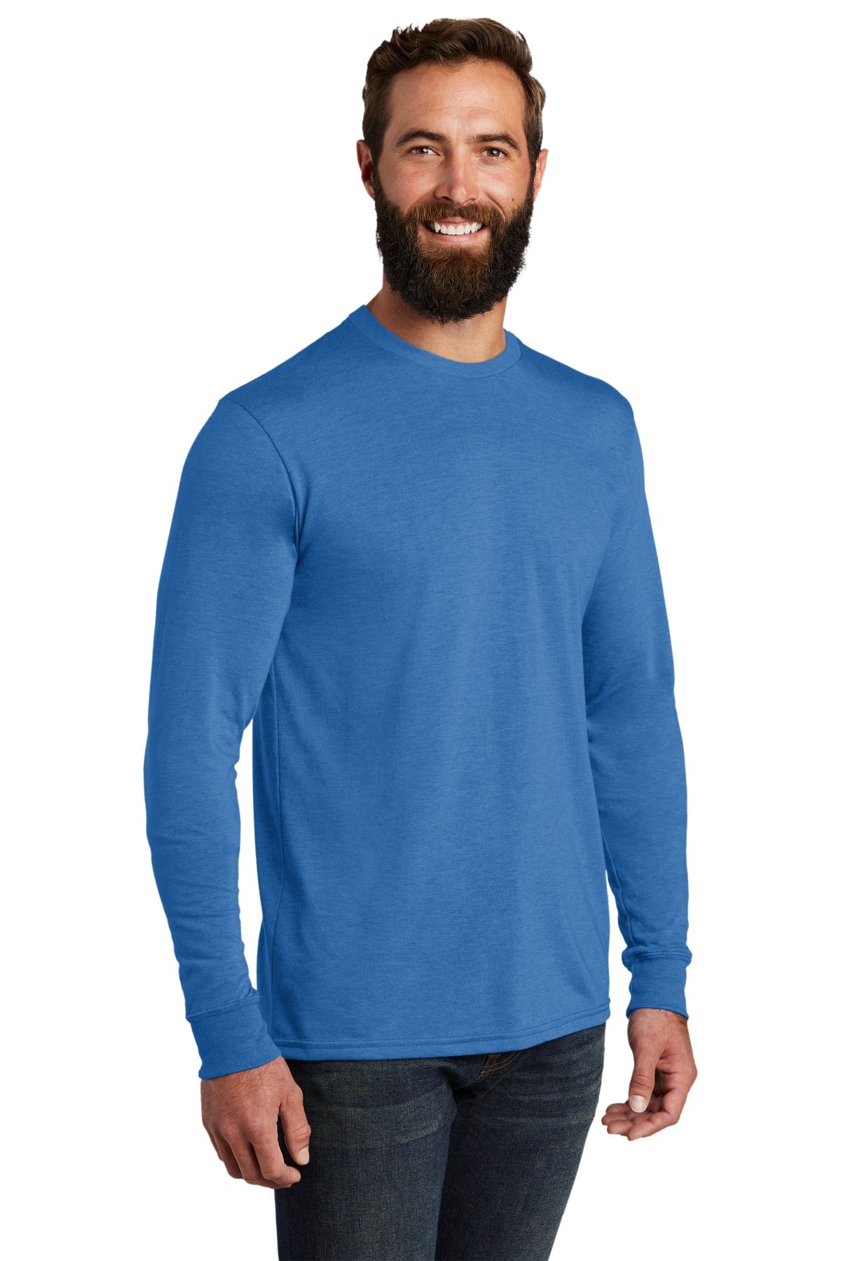 Azure Blue Allmade Unisex Tri-Blend Long Sleeve Tee AL6004