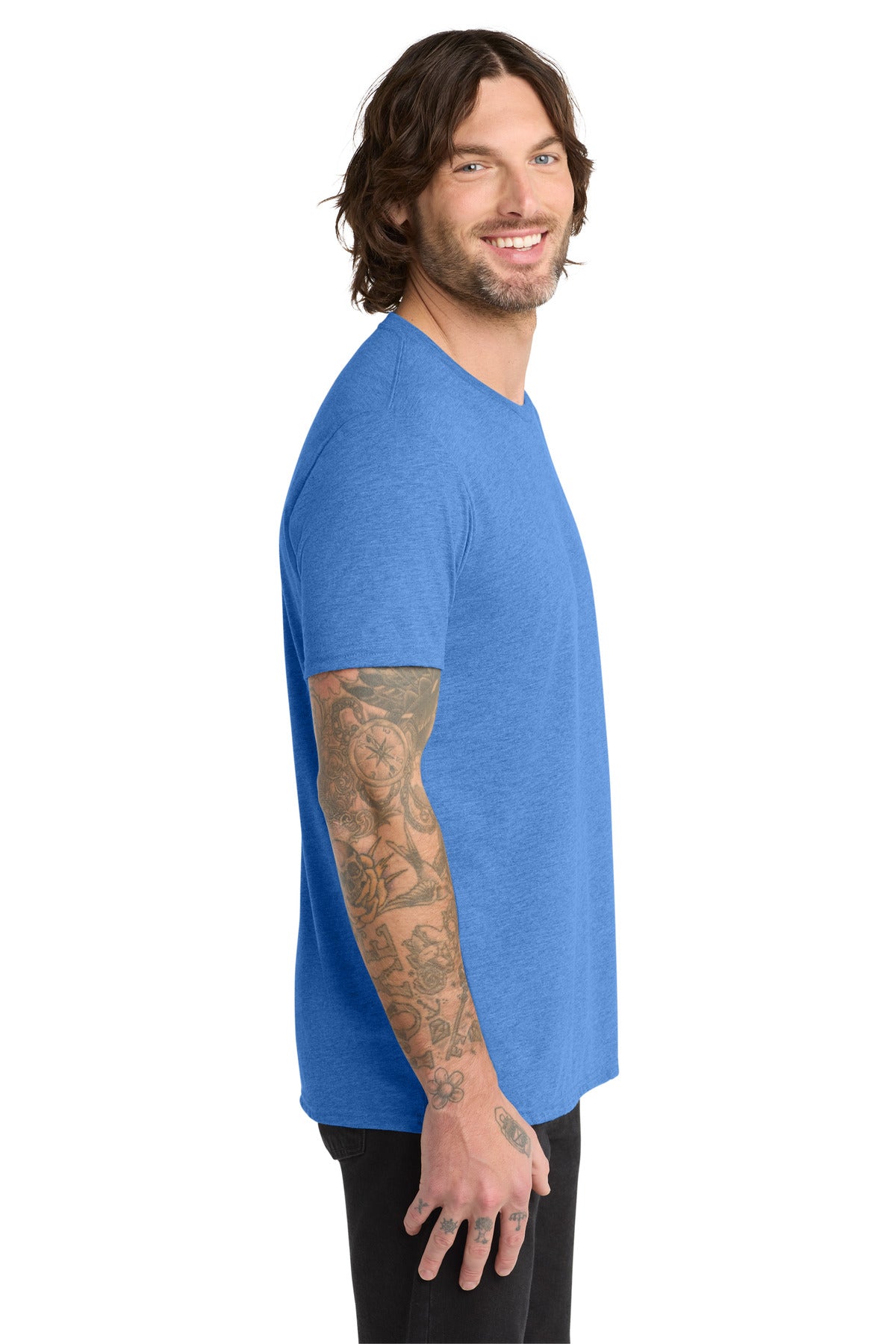 Azure Blue Allmade Unisex Tri-Blend Tee AL2004