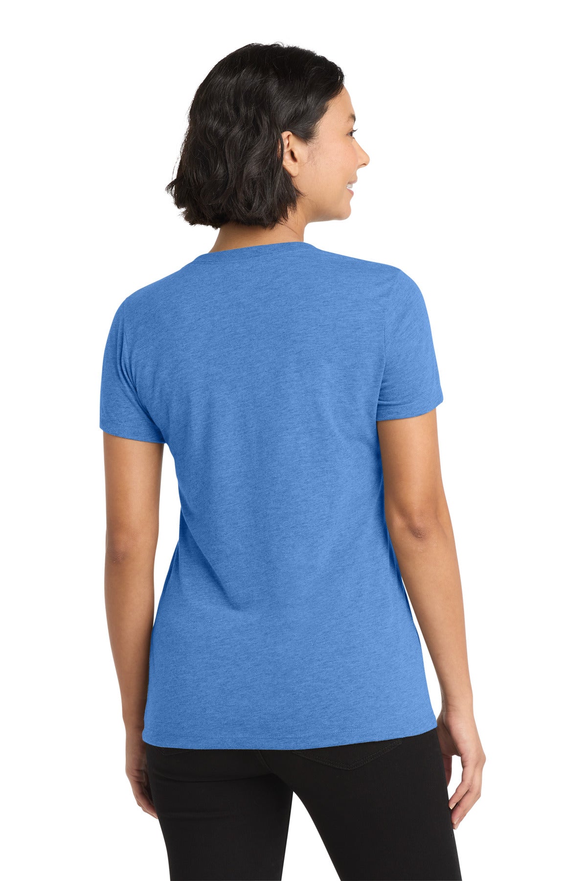 Azure Blue Allmade Women's Tri-Blend V-Neck Tee AL2018