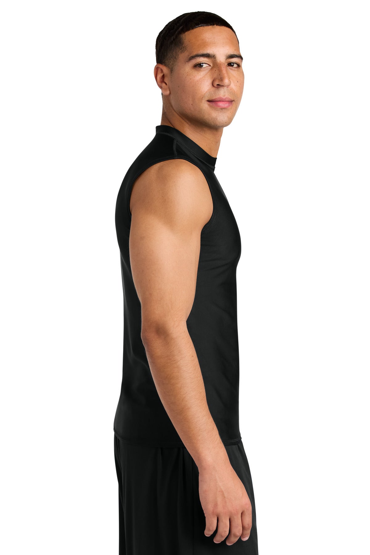 Black A4 Compression Muscle Tee A4N2306