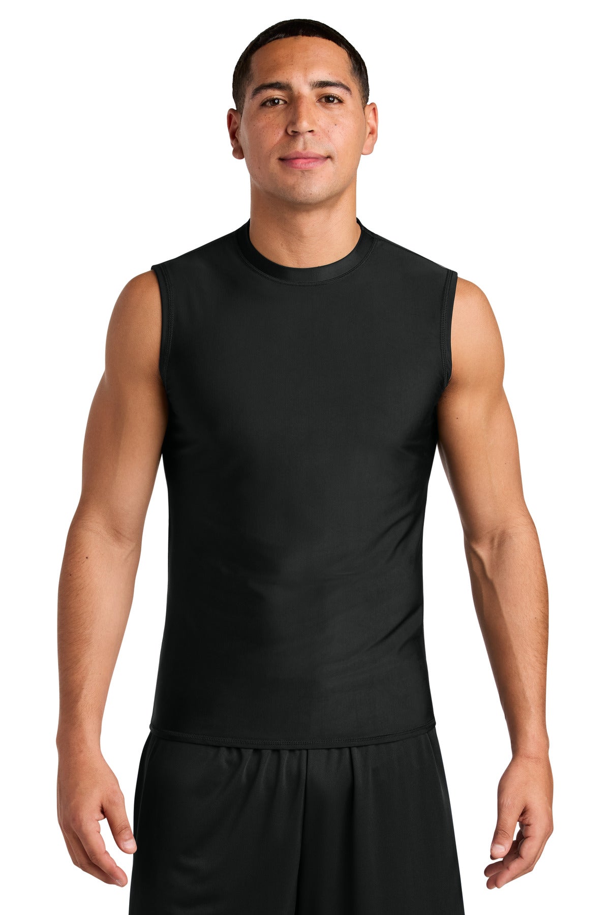 Black A4 Compression Muscle Tee A4N2306