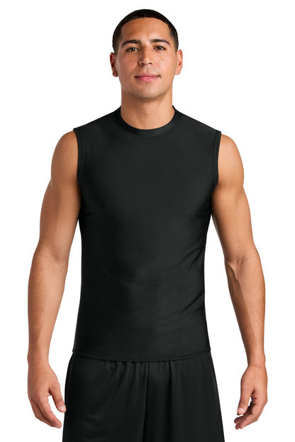 Black A4 Compression Muscle Tee A4N2306