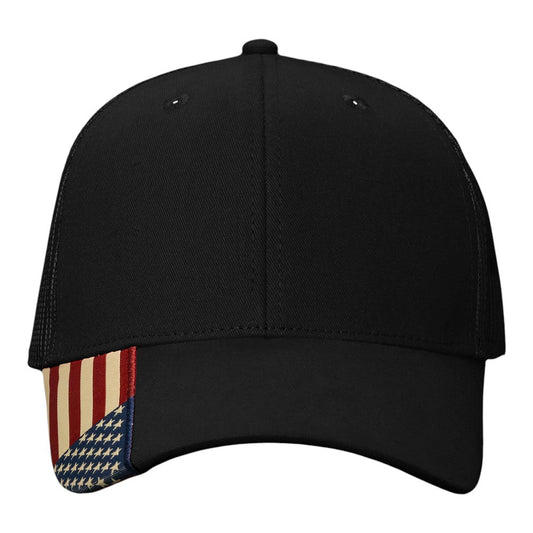 Kati AM350M Mesh Back Hat with Woven Flag on Visor