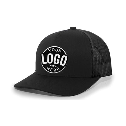 Custom Embroidered Pacific Headwear 104C Trucker Snapback Cap - Flat Embroidery