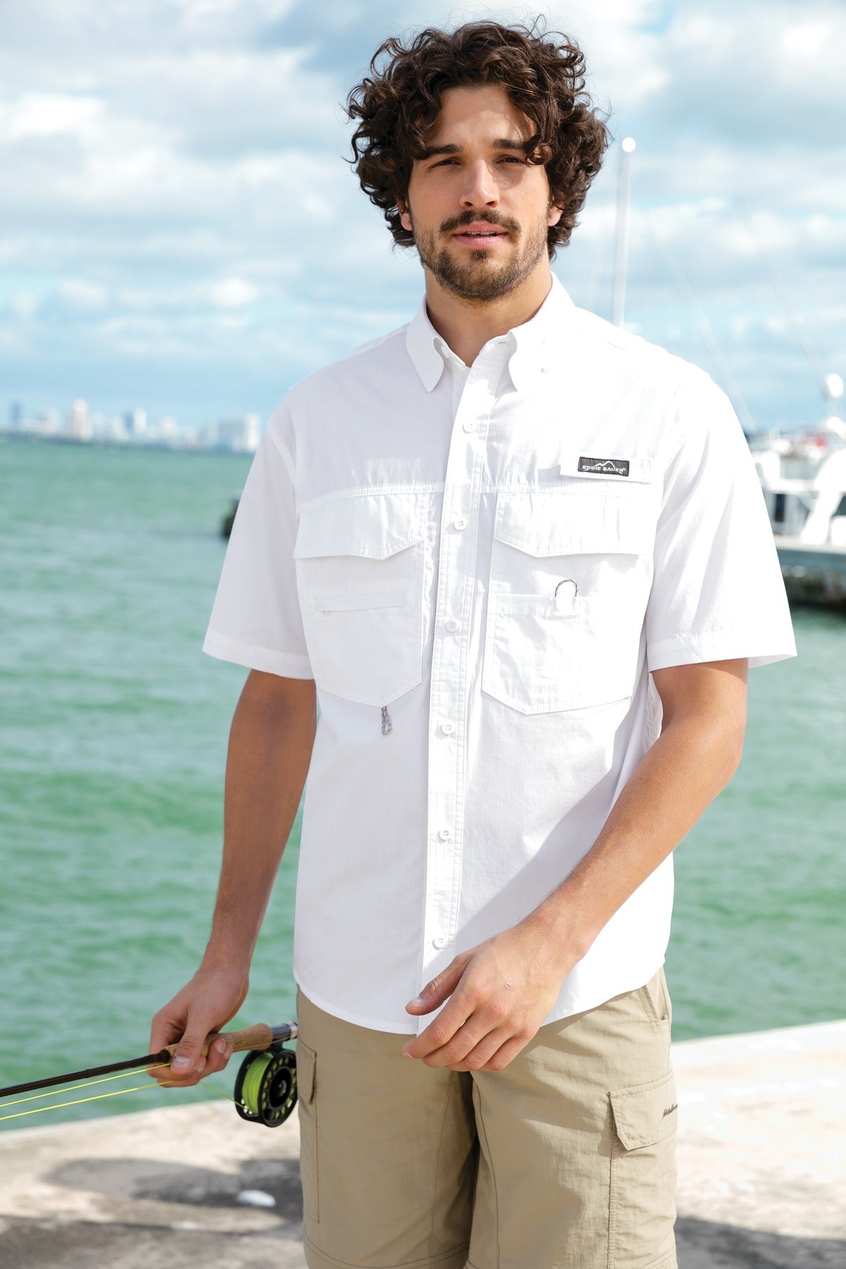 Blue Gill Eddie Bauer - Short Sleeve Fishing Shirt. EB608