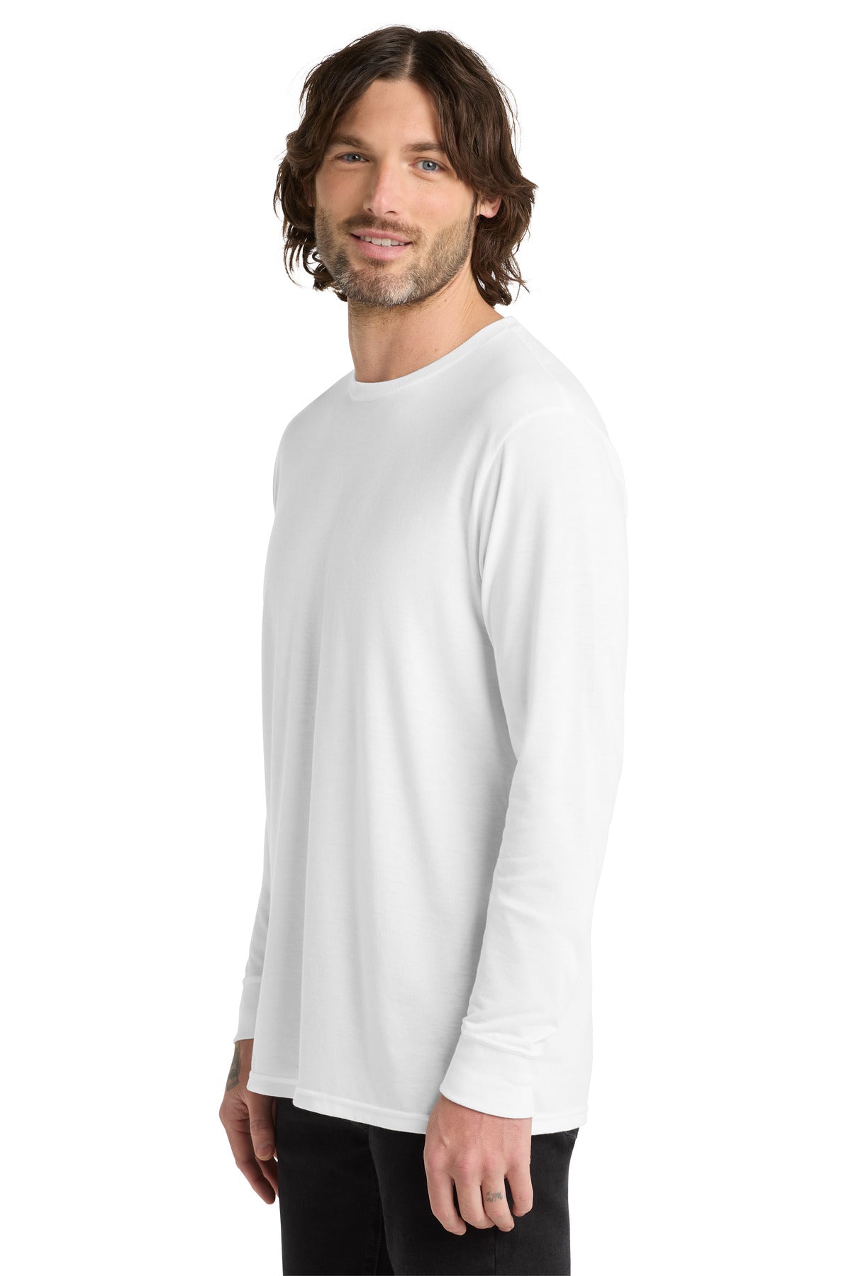 BrtWhite Allmade Unisex Tri-Blend Long Sleeve Tee AL6004