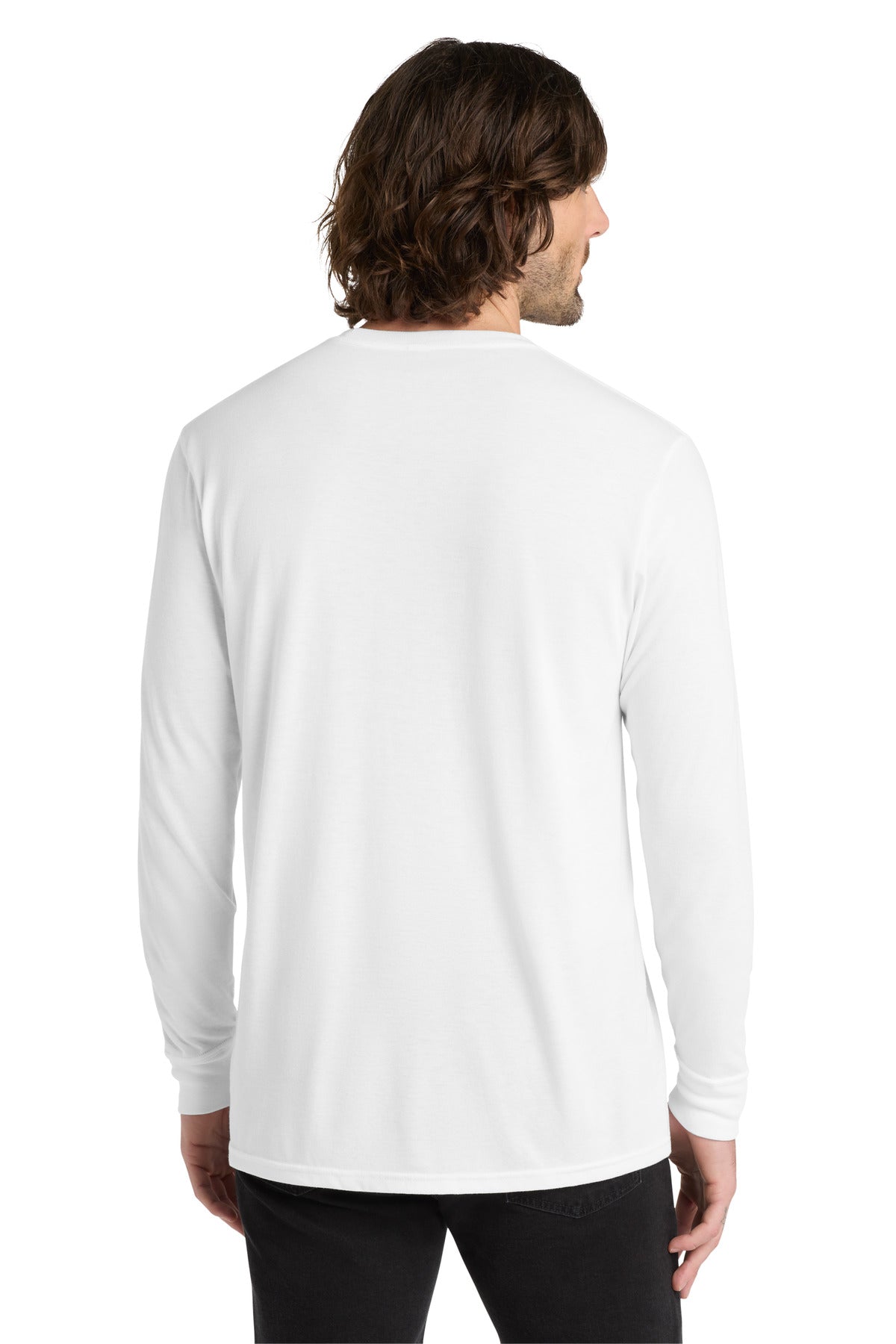BrtWhite Allmade Unisex Tri-Blend Long Sleeve Tee AL6004