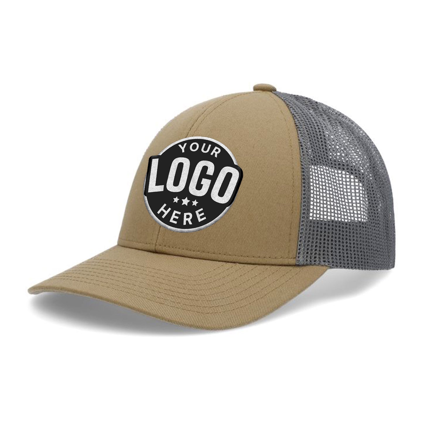 Custom Embroidered Pacific Headwear P114 Low-Pro Trucker Cap - Flat Embroidery