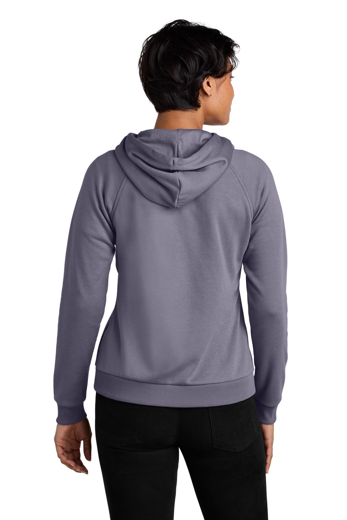 CosmicPrpl Allmade Women's Organic CVC Fleece Full-Zip Hoodie AL5003