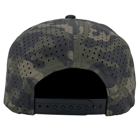Custom Patch Zapped Headwear Osprey R+ 7 Panel Perforated Rope Cap