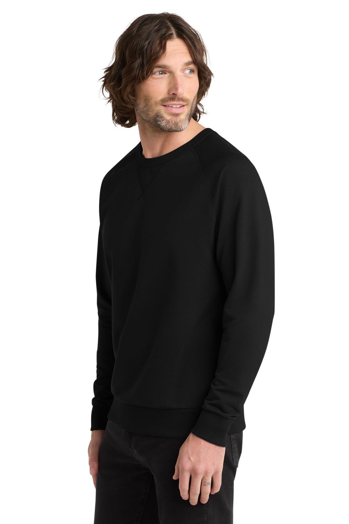 DeepBlack Allmade Unisex Organic French Terry Crewneck Sweatshirt AL4004