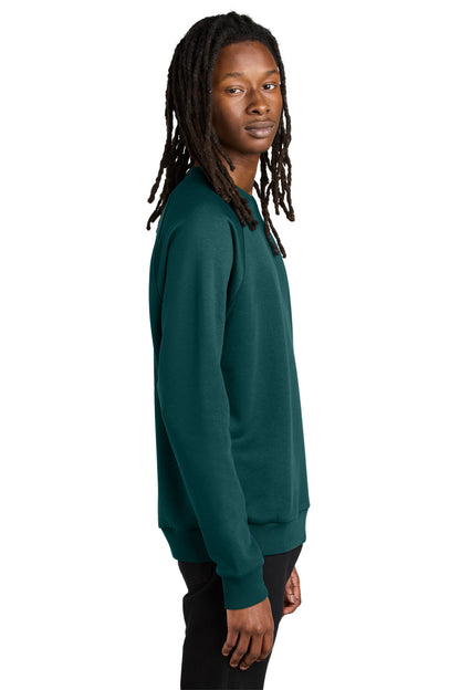 DpSeaGreen Allmade Unisex Organic CVC Fleece Crewneck Sweatshirt AL5004