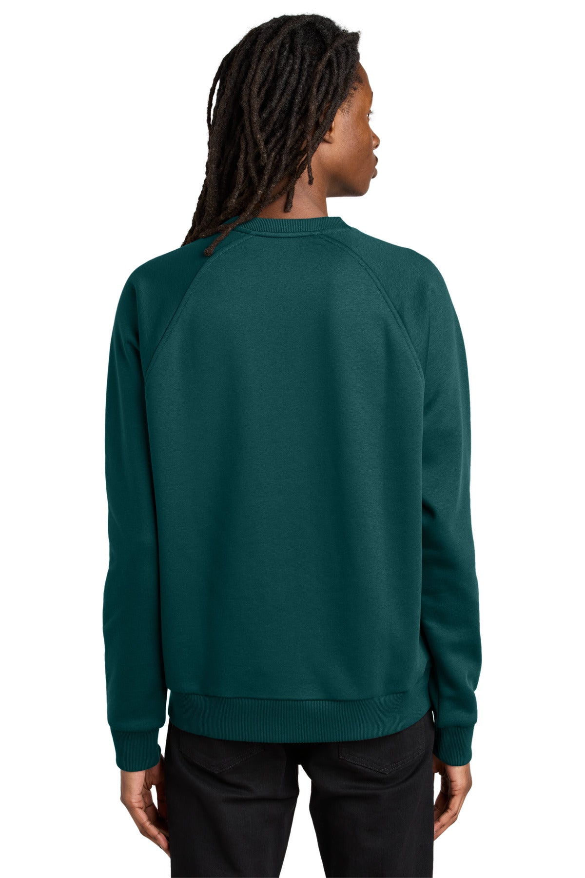 DpSeaGreen Allmade Unisex Organic CVC Fleece Crewneck Sweatshirt AL5004