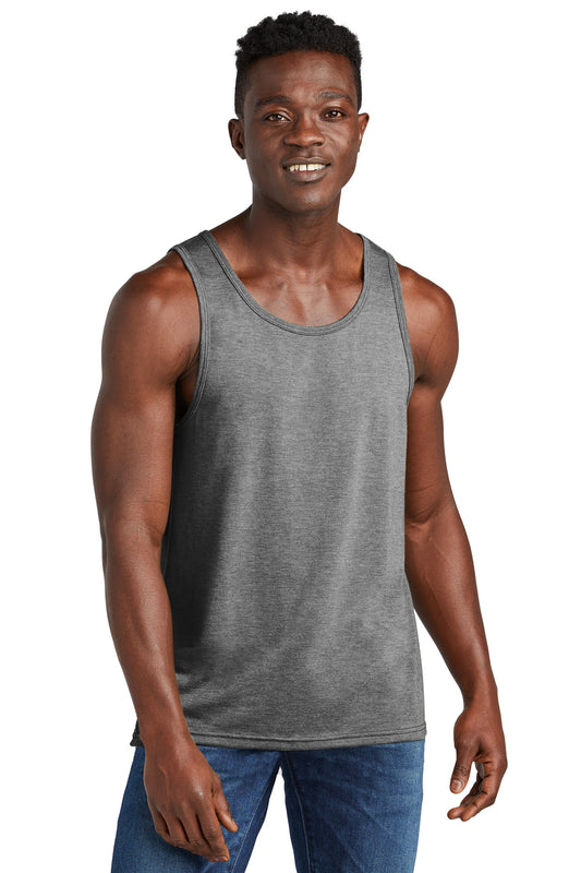 Front View of AlumGrey Allmade Unisex Tri-Blend Tank AL2019 - Star Hats & Embroidery