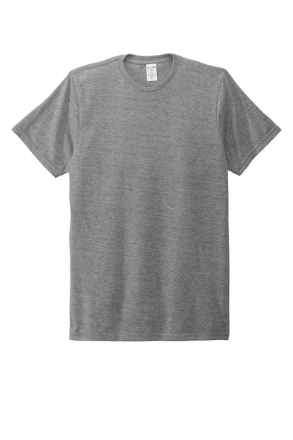 Front View of Aluminum Grey Allmade Unisex Tri-Blend Tee AL2004