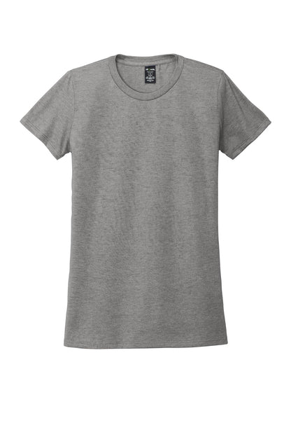 Front View of Aluminum Grey Allmade Women's Tri-Blend Tee AL2008