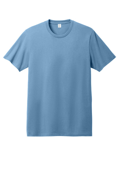 Front View of ArcticBlue Allmade Unisex Heavyweight Recycled Cotton Tee AL3000