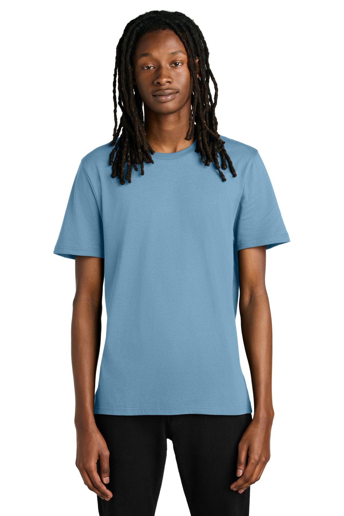 Front View of ArcticBlue Allmade Unisex Organic Cotton Tee. AL2100