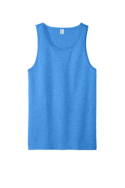 Front View of AzureBlue Allmade Unisex Tri-Blend Tank AL2019