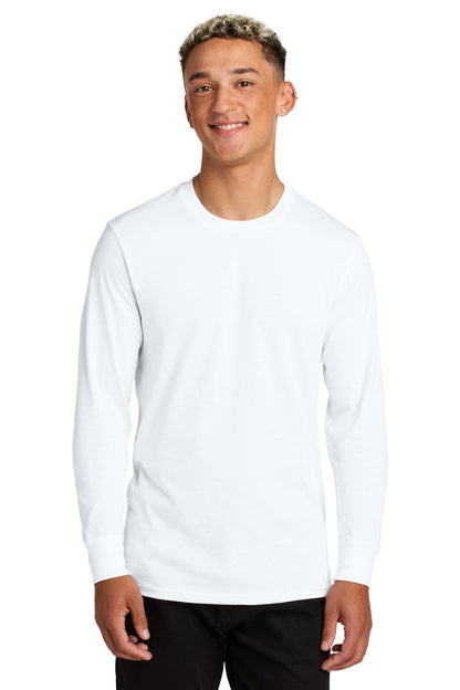 Front View of BrtWhite Allmade Unisex Long Sleeve Organic Cotton Tee AL6104