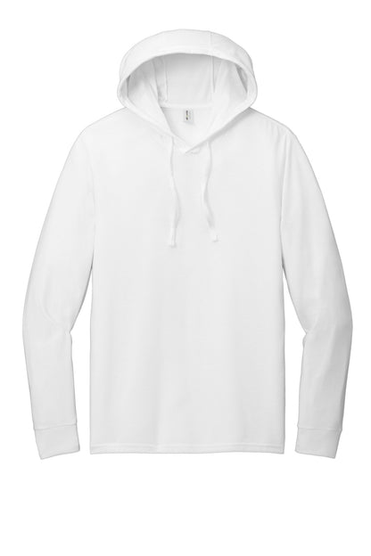 Front View of BrtWhite Allmade Unisex Tri-Blend Hoodie Tee AL6003